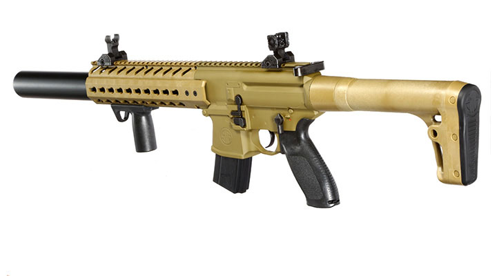 Sig Sauer MCX CO2 Luftgewehr Set 4,5 mm + 5 x 88 g CO2 Kartuschen + 3 Dosen Max Tactical Diabolos Kal. 4,5mm FDE Bild 8