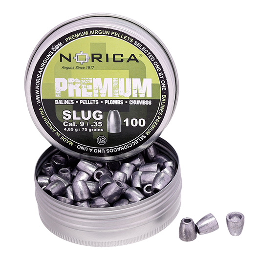 Norica Premium Diabolo Slug Kal. 9mm Hohlspitz 4,85g 100er Dose