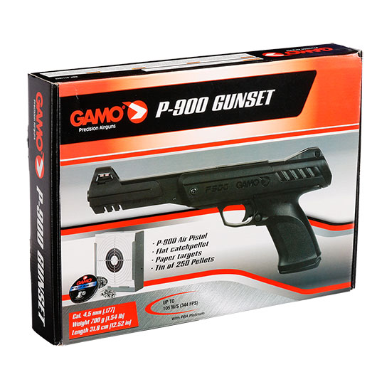 Gamo P-900 Knicklauf Luftpistole 4,5mm inkl. Munition und Zielscheiben Bild 5