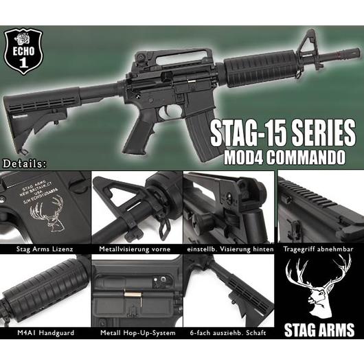 Echo1 Stag Arms MOD4 Commando S-AEG 6mm BB Vorfhrmodell